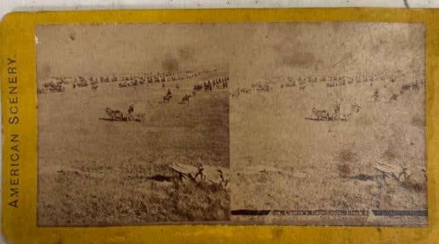 1876 General George Custer's Blackhills Expedition Stereograph photo (1 of 1)