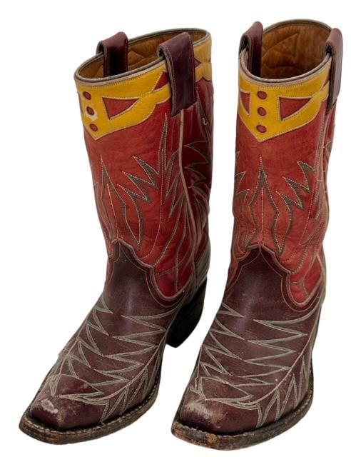 Vintage Children's Leather Cowboy Boots ca 1930 (1 of 3)