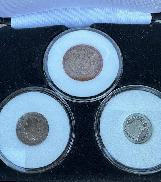 Three Assorted Coin of America Collection Civil War (1 of 4)
