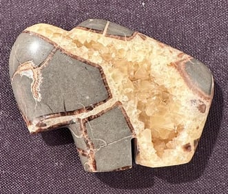 Native American Zuni Septarium Stone Buffalo Fetish