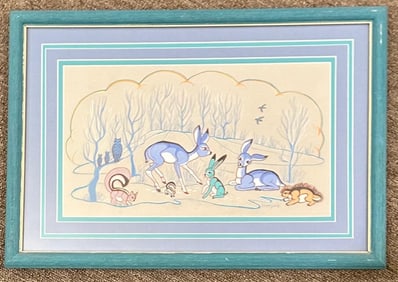 Arizona Artist Andy Tsihnahjinnie (1916-2000) Original Artwork