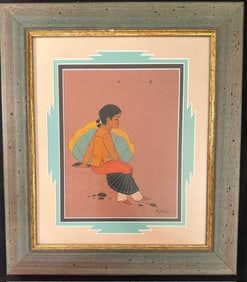 Original Beatien Yazz Watercolor Painting