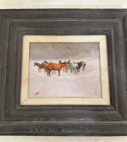 Original Oil Painting Signed by Santos Barbosa