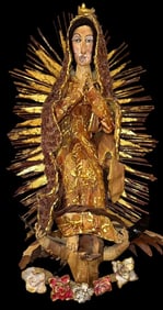 Original Our Lady Of Guadalupe Mixed Media Art by Armando Adrian Lopez