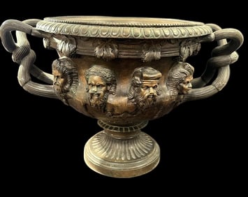 Barbedienne Bronze French Warwick Large Urn Circa 1860s