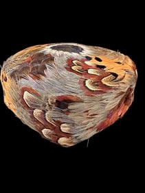 Pheasant Feather Hat In Hat Box Vintage Stix Baer St. Louis