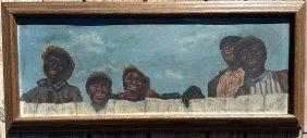 M.V. Salsbury Black Americana original Oil Painting