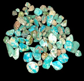 Turquoise Chunks Large Lot Various Sizes and Hues
