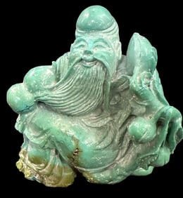 Vintage Carved Turquoise Male Figure