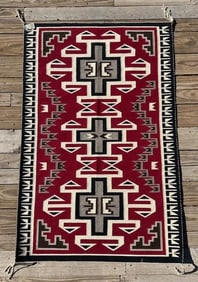Julia Yazzie Woven Navajo Rug Teec Nos Pos