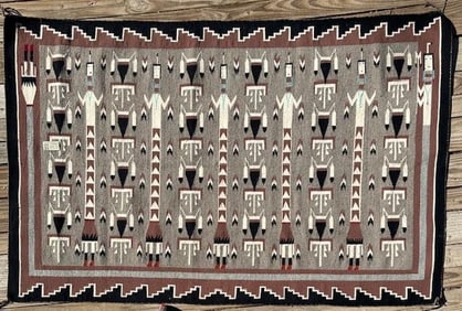 Native American Weaver Irene Etsitty Woven Rug/Wall Hanging