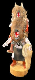 Native American Signed James Clah Two Wolves Kachina