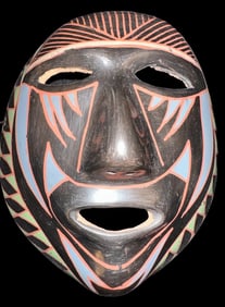 Signed Pottery Mask Hector Mendoza