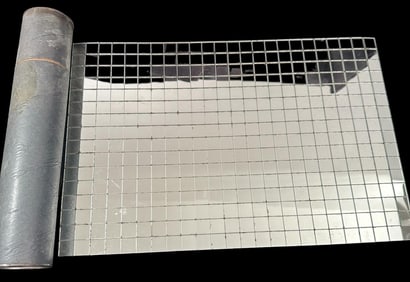 Lot of 8 Mid-Century Tomorrow Design Mirrored Placements in Original Tubes