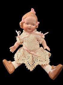 In the Style of Gebruder Heubach Elspeth Bisque Doll 10490
