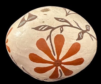 Paula Chino (Dominguez) Signed Acoma Seed Pot