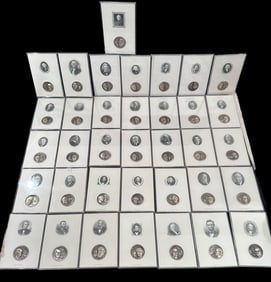 Presidential Portrait Sterling Silver Coin Collection by Witthauer