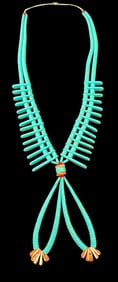 Santo Domingo Pueblo Kewa  Multi String Pendant Necklace
