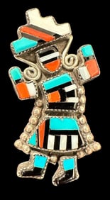 Signed B. Natachu Zuni Pin/Pendant