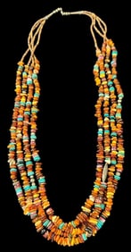 Outstanding Multi Strand Multi Stone Necklace Amber