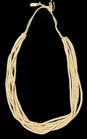Indian Market Six Strand Necklace Shell