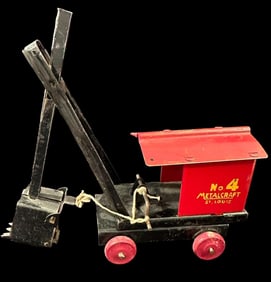 Metalcraft Toy Excavator No. 4 RARE