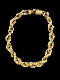 14K Gold Braided Bracelet