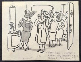 Tom Henderson Original Cartoon Saturday Evening Post