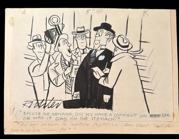 Mischa Ritcher Original Cartoon New Yorker