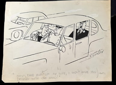 Mischa Ritcher Original Cartoon New Yorker