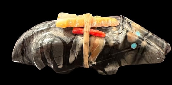 Native American Side By Side Wolf Fetish