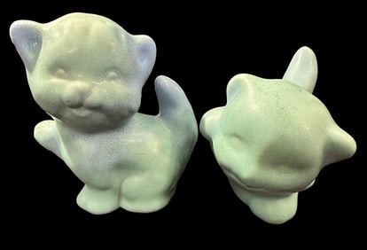 Van Briggle "Kittens at Play" Figures Lot of Two