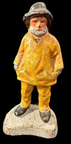 Vintage Cast Iron Fisherman Doorstop