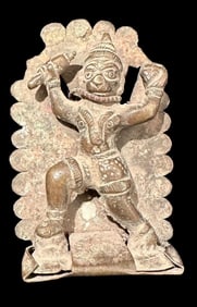Brass Hanuman Deity Figure Very Old Piece