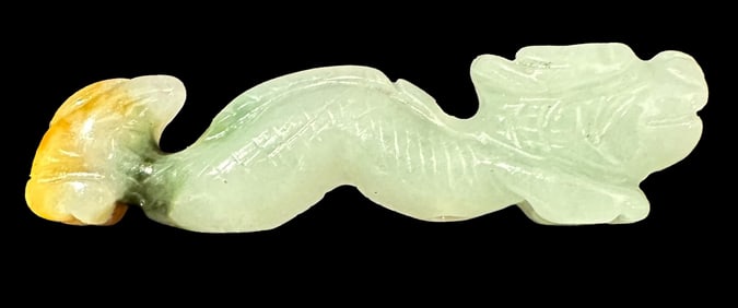 Carved Jade Dragon Pendant Chinese