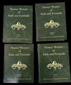 First Printing "Pioneer Women of Faith and Fortitude" Books Mormon LDS 1998 Set of Four