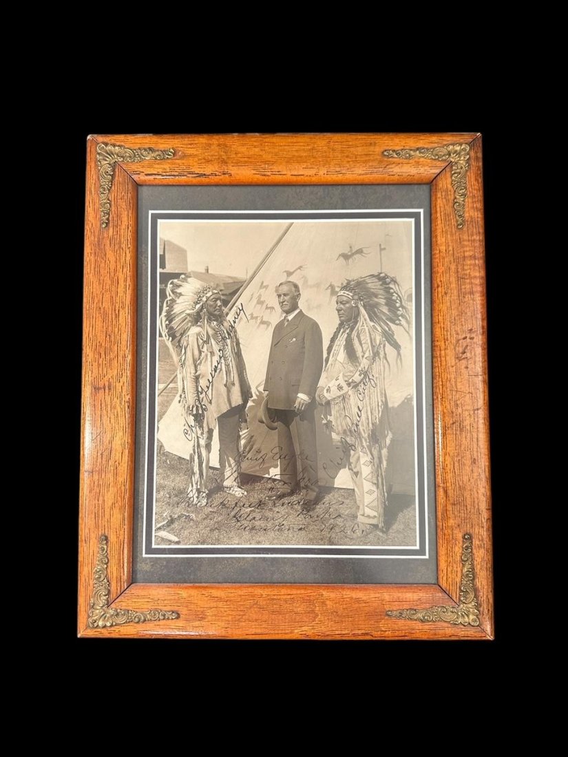 1926 Photo of Chiefs Yellow Kidney and Bull Calf (1 of 6)