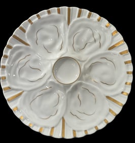 Vintage Japanese Oyster Plate Ca. 1950s