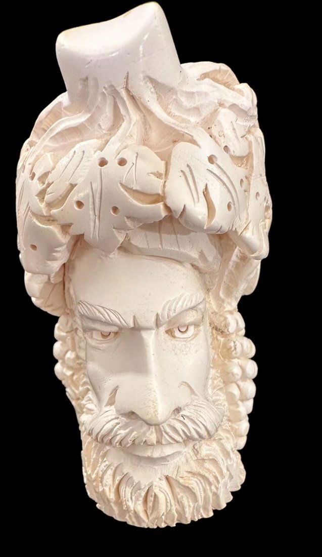 Turkish Meerschaum Pipe Black Stem (1 of 4)