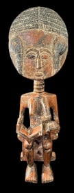 Antique Akuaba Fertility Statue in Wood