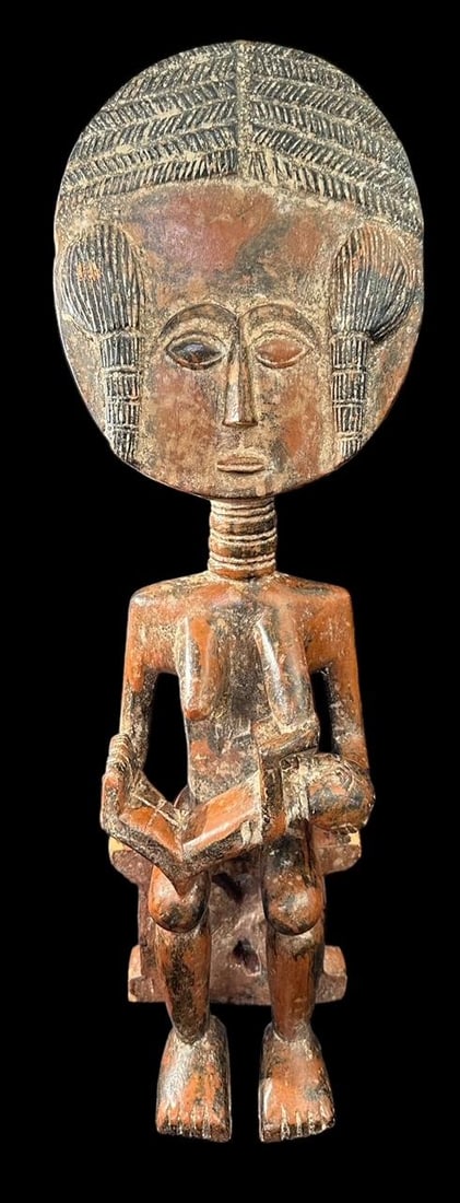 Antique Akuaba Fertility Statue in Wood (1 of 5)