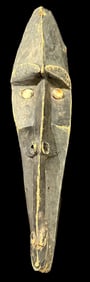 Antique Sepik River Mask with Shell Eyes