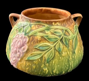 Roseville Wisteria Vase with Handles Ca. 1930s