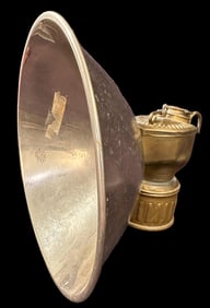 Justrite Carbide Coal Miner's Lamp Ca. 1915 Large 7" Reflector