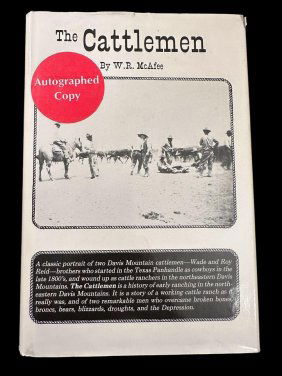 "The Cattleman" Autographed Book by W. R. McAfee First Edition