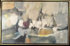 Original Mimi DuBois Bolton Abstract Art Painting