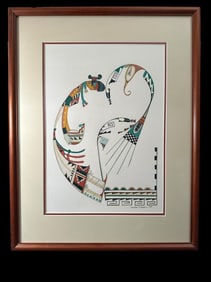 Original Geraldine Gutierrez Signed Watercolor Painting