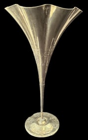 Tiffany and Co. Fluted Sterling Vase