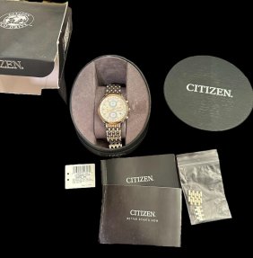 Citizen Men's Watch Antimag 4800 with Genuine Diamonds Eco Drive Radio Controlled World Time