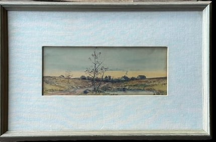 Original Watercolor By Thomas Royal Waite (1861-1919)